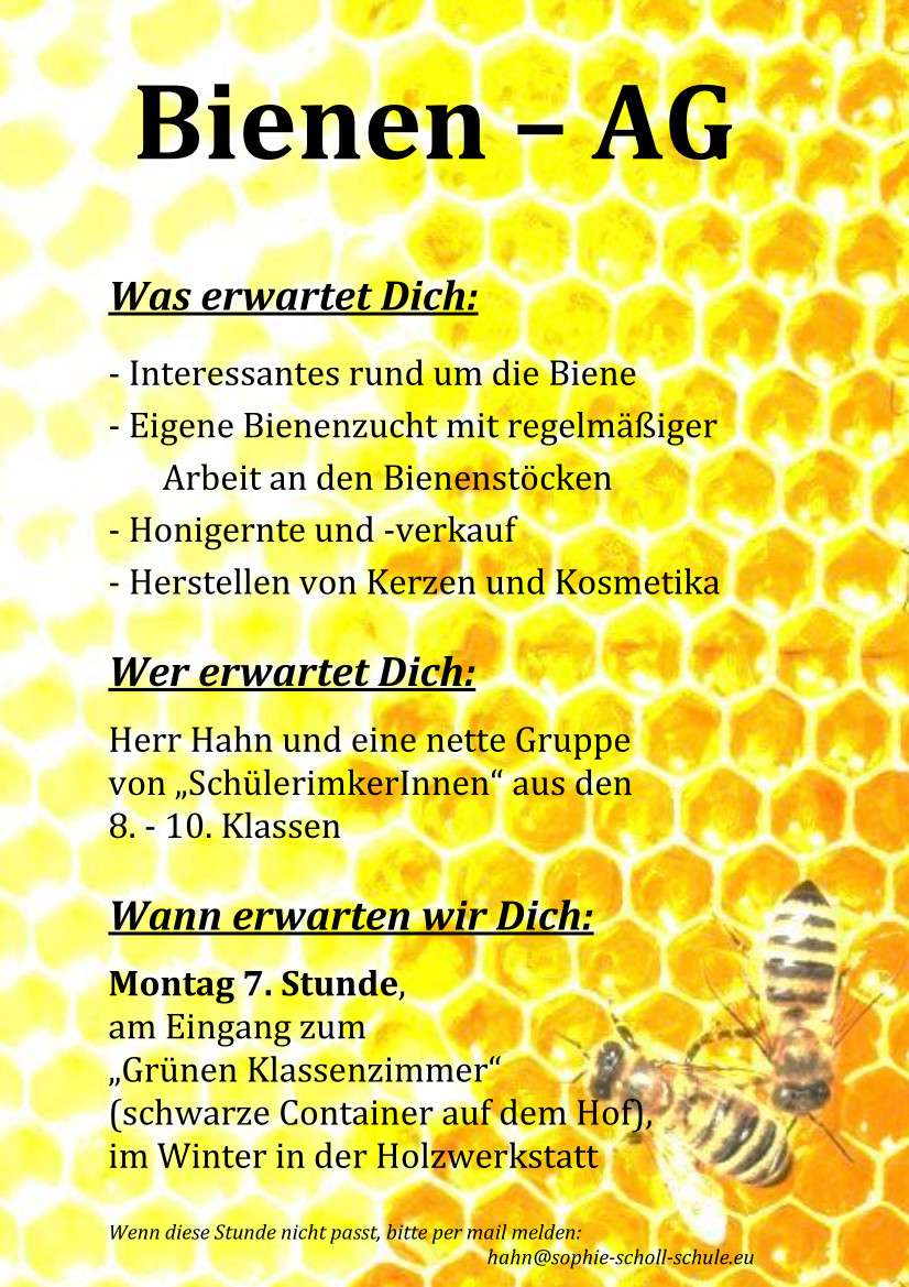Werbung Bienen AGSkal